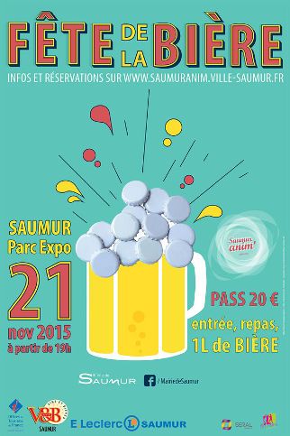 Affiche fête de la bière de Saumur 2105